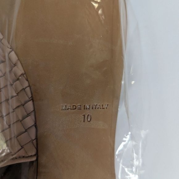 NWOT EVERLANE V Slingback Woven Pointed Flat Neutral Minimalist Shoe NEW sz 10 - Picture 10 of 11